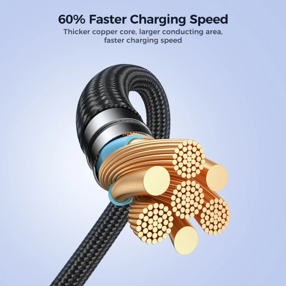 Joyroom Pioneer Series SA31-AC6 USB-A / USB-C Cable 100W 1.2m - Blackeng