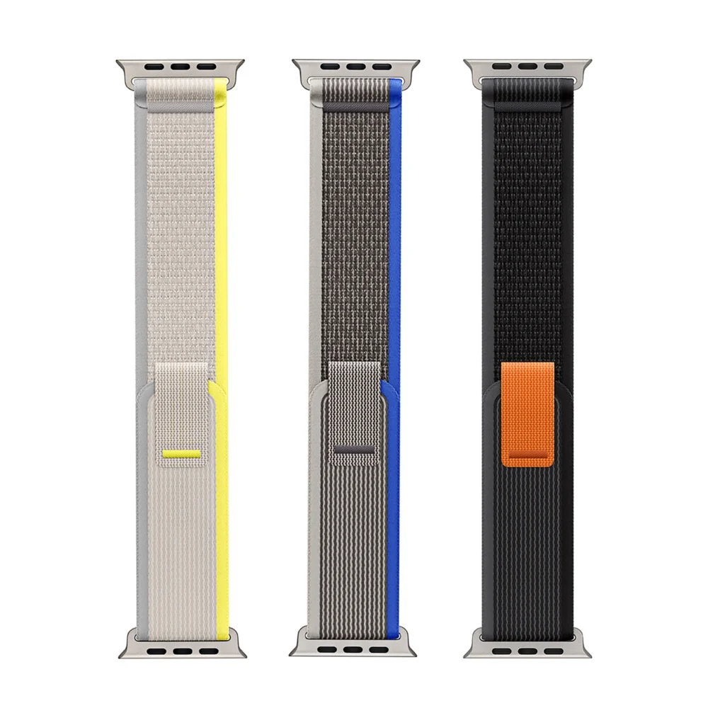 Sport Velcro Strap for Apple Watch 9 / 8 / 7 / 6 / SE / 5 / 4 / 3 / 2 / 1 (38, 40, 41 mm) Dux Ducis Strap YJ Version - yellow-beigeeng