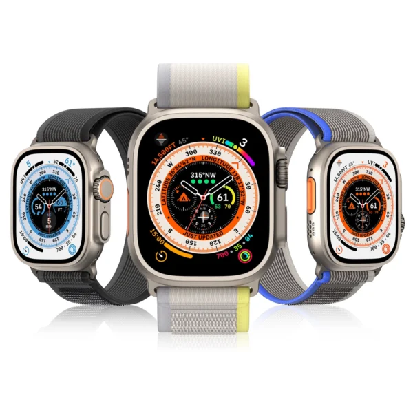 Sport Velcro Strap for Apple Watch 9 / 8 / 7 / 6 / SE / 5 / 4 / 3 / 2 / 1 (38, 40, 41 mm) Dux Ducis Strap YJ Version - Blue-Greyeng