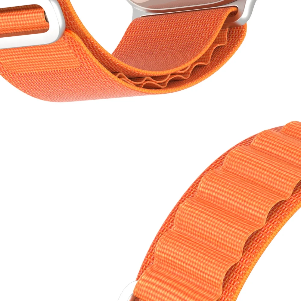 Sport strap with buckle for Apple Watch 9 / 8 / 7 / 6 / SE / 5 / 4 / 3 / 2 / 1 (41, 40, 38 mm) Dux Ducis Strap GS Version - orangeeng