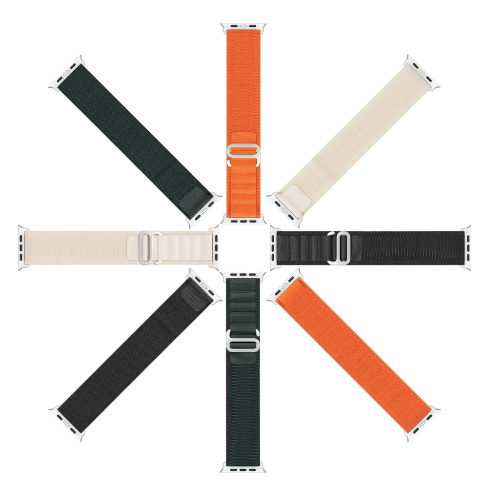 Sport strap with buckle for Apple Watch 9 / 8 / 7 / 6 / SE / 5 / 4 / 3 / 2 / 1 (41, 40, 38 mm) Dux Ducis Strap GS Version - orangeeng