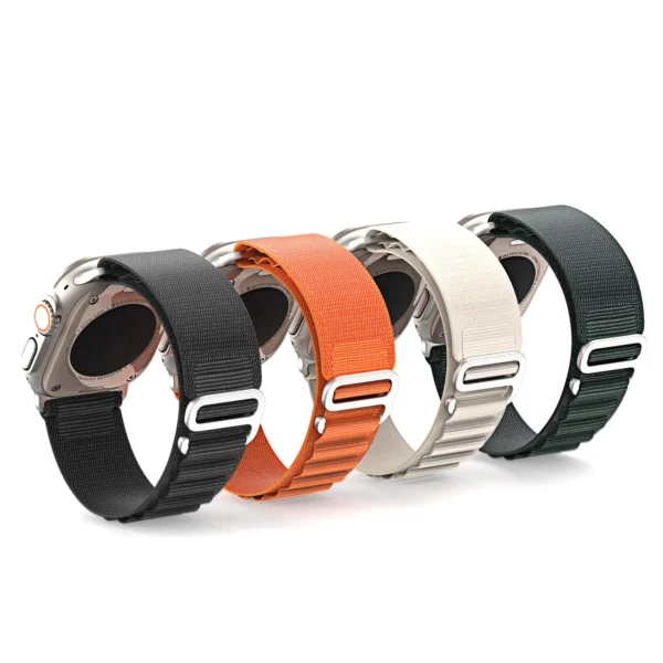 Sport strap with buckle for Apple Watch 9 / 8 / 7 / 6 / SE / 5 / 4 / 3 / 2 / 1 (41, 40, 38 mm) Dux Ducis Strap GS Version - orangeeng
