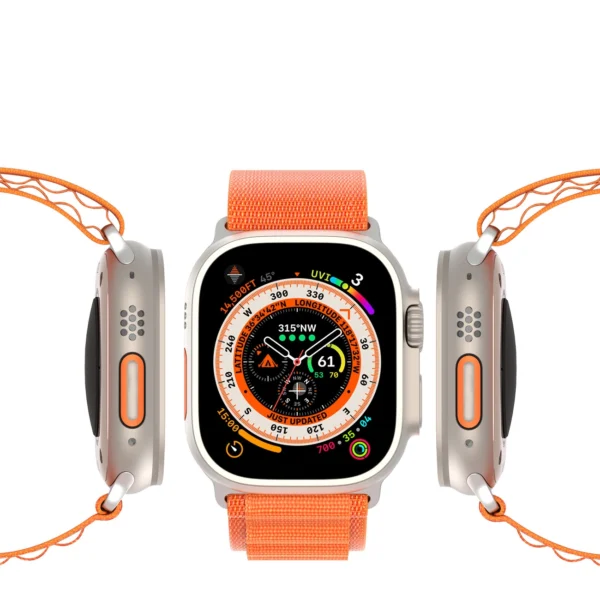Sport strap with buckle for Apple Watch 9 / 8 / 7 / 6 / SE / 5 / 4 / 3 / 2 / 1 (41, 40, 38 mm) Dux Ducis Strap GS Version - orangeeng