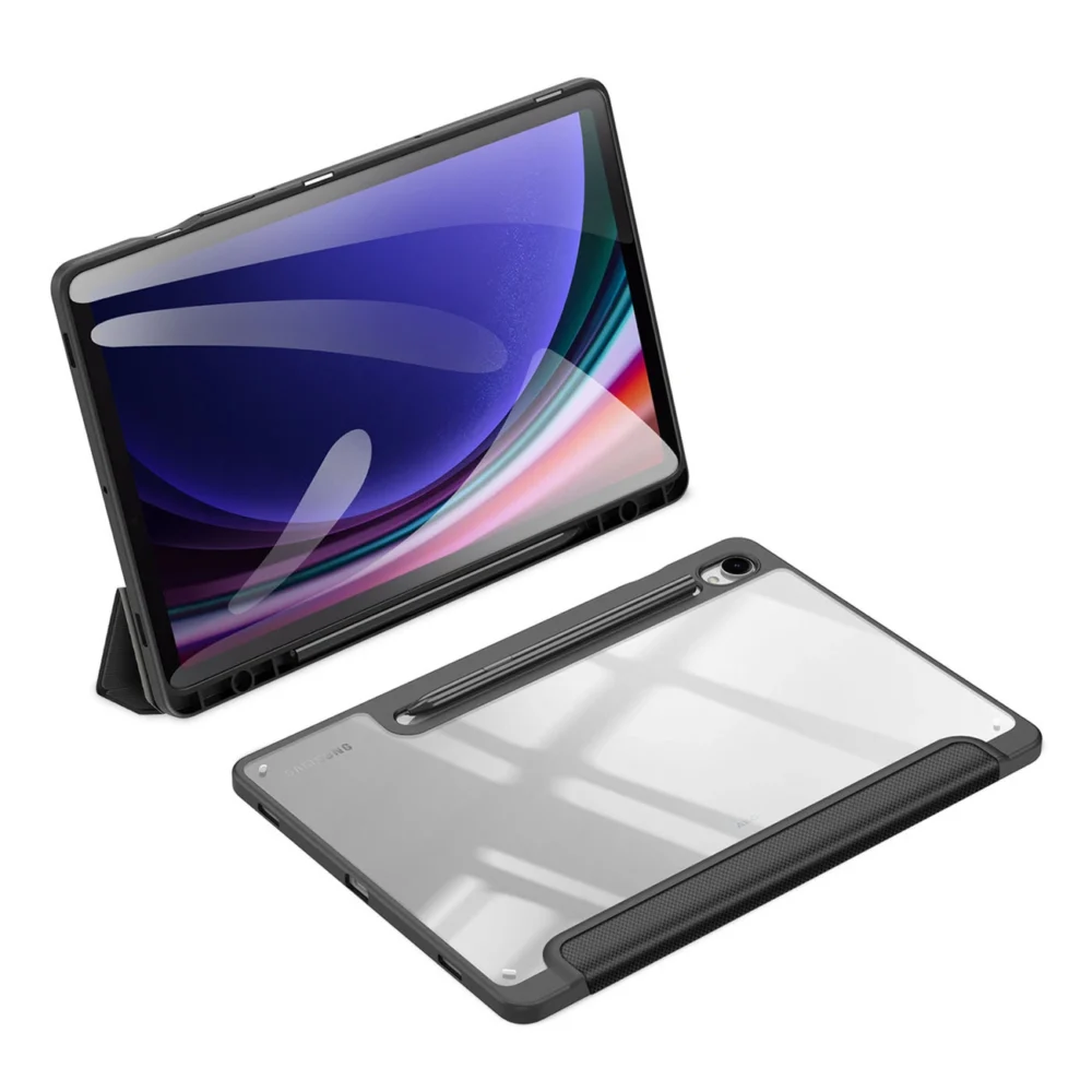 Dux Ducis Toby case with flip stand for Samsung Galaxy Tab S9 FE - blackeng