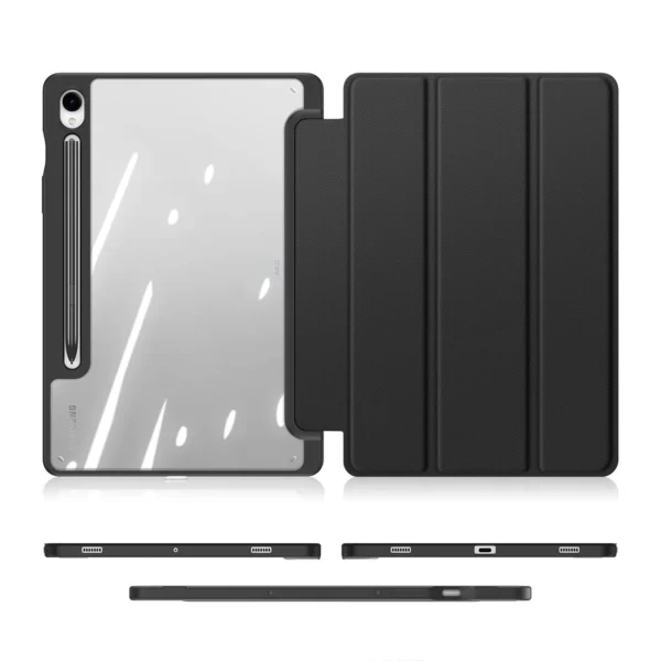 Dux Ducis Toby case with flip stand for Samsung Galaxy Tab S9 FE - blackeng