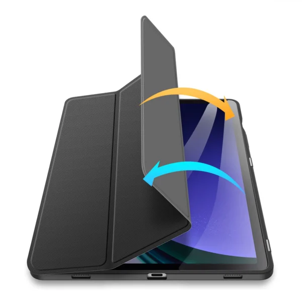 Dux Ducis Toby case with flip stand for Samsung Galaxy Tab S9 FE - blackeng