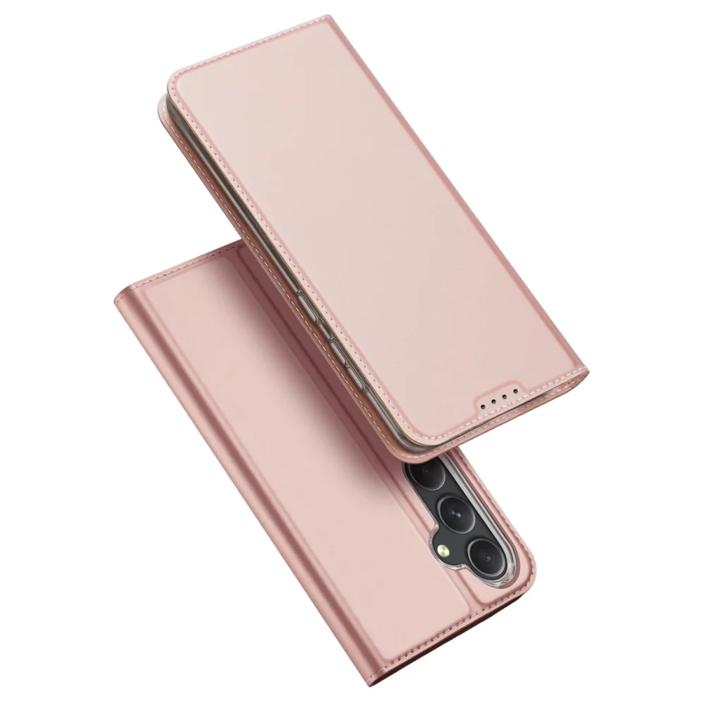 Wallet case with stand for Samsung Galaxy S23 FE Dux Ducis Skin Pro - pinkeng