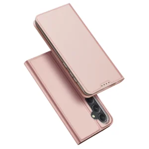 Wallet case with stand for Samsung Galaxy S23 FE Dux Ducis Skin Pro - pinkeng