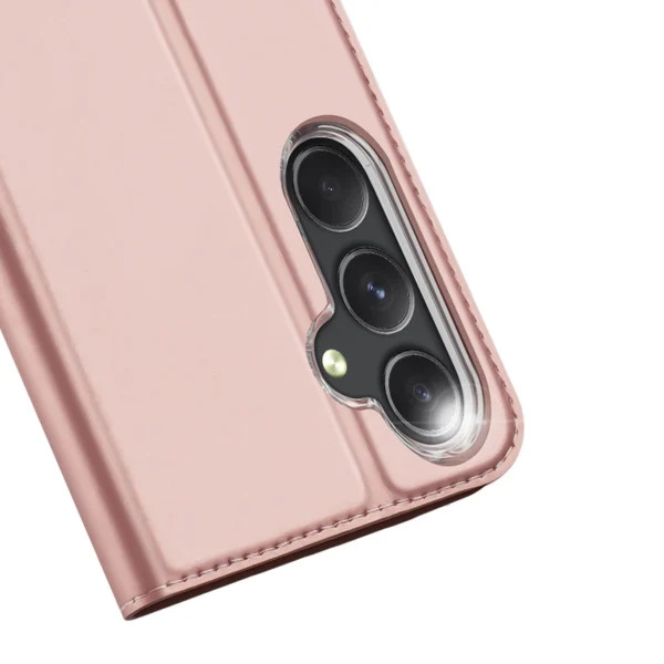 Wallet case with stand for Samsung Galaxy S23 FE Dux Ducis Skin Pro - pinkeng
