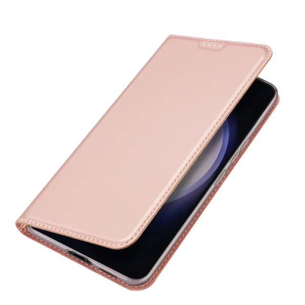 Wallet case with stand for Samsung Galaxy S23 FE Dux Ducis Skin Pro - pinkeng