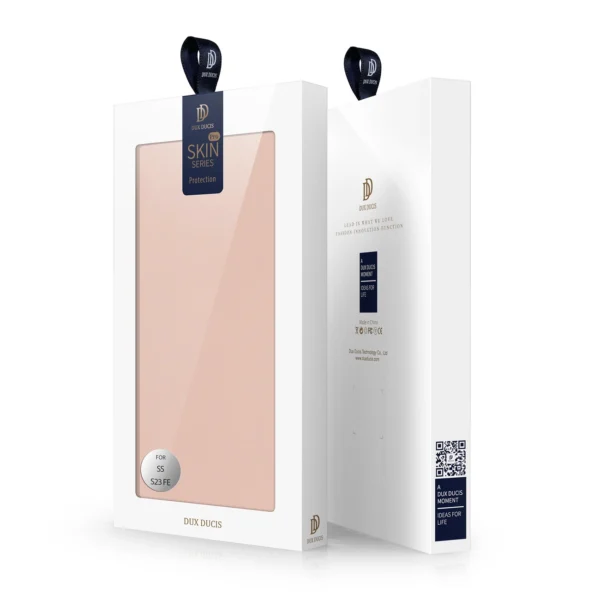 Wallet case with stand for Samsung Galaxy S23 FE Dux Ducis Skin Pro - pinkeng