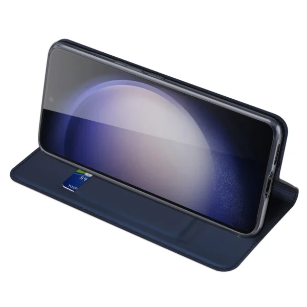 Wallet case with stand for Samsung Galaxy S23 FE Dux Ducis Skin Pro - blueeng