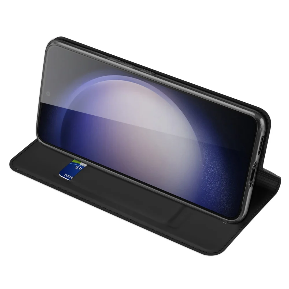 Wallet case with stand for Samsung Galaxy S23 FE Dux Ducis Skin Pro - blackeng