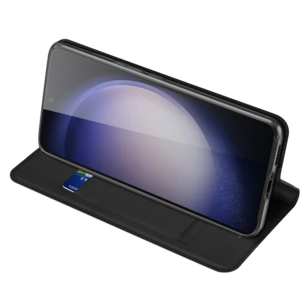 Wallet case with stand for Samsung Galaxy S23 FE Dux Ducis Skin Pro - blackeng