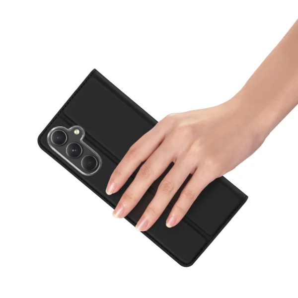 Wallet case with stand for Samsung Galaxy S23 FE Dux Ducis Skin Pro - blackeng
