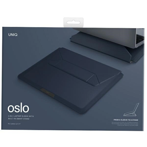 Uniq Oslo case for a 14" laptop - navy blueeng
