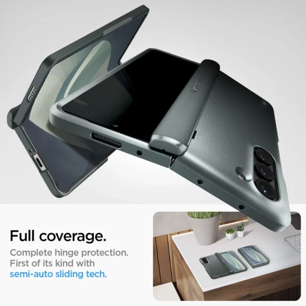 Spigen Slim Armor Pro Case for Samsung Galaxy Z Fold 5 - Dark Greeneng