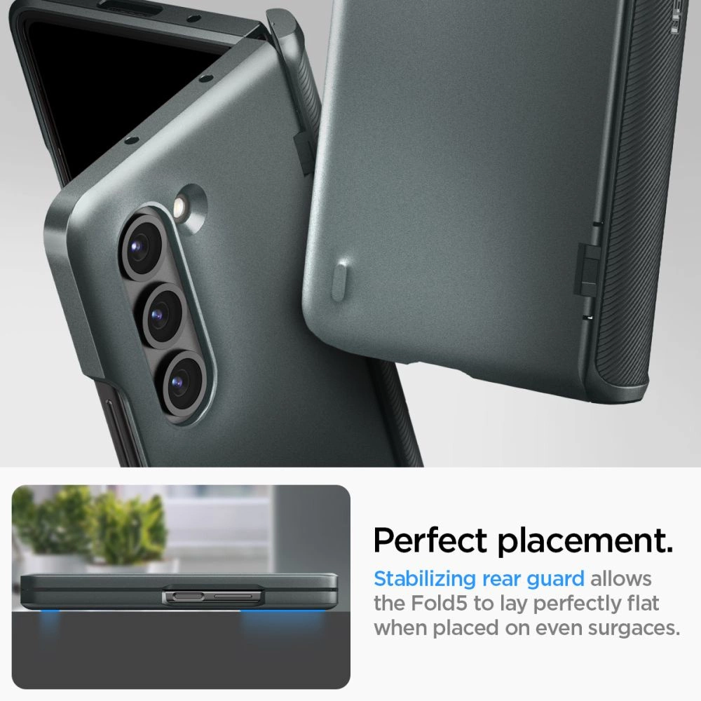 Spigen Slim Armor Pro Case for Samsung Galaxy Z Fold 5 - Dark Greeneng