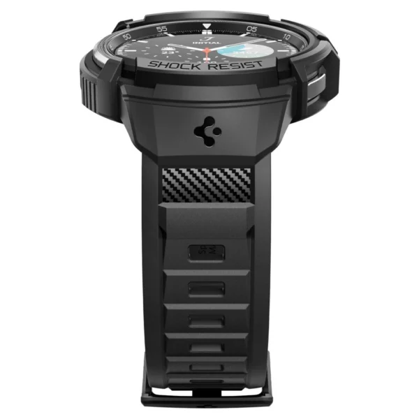 Spigen Rugged Armor Pro Case with Strap for Samsung Galaxy Watch 6 Classic (47mm) - Blackeng
