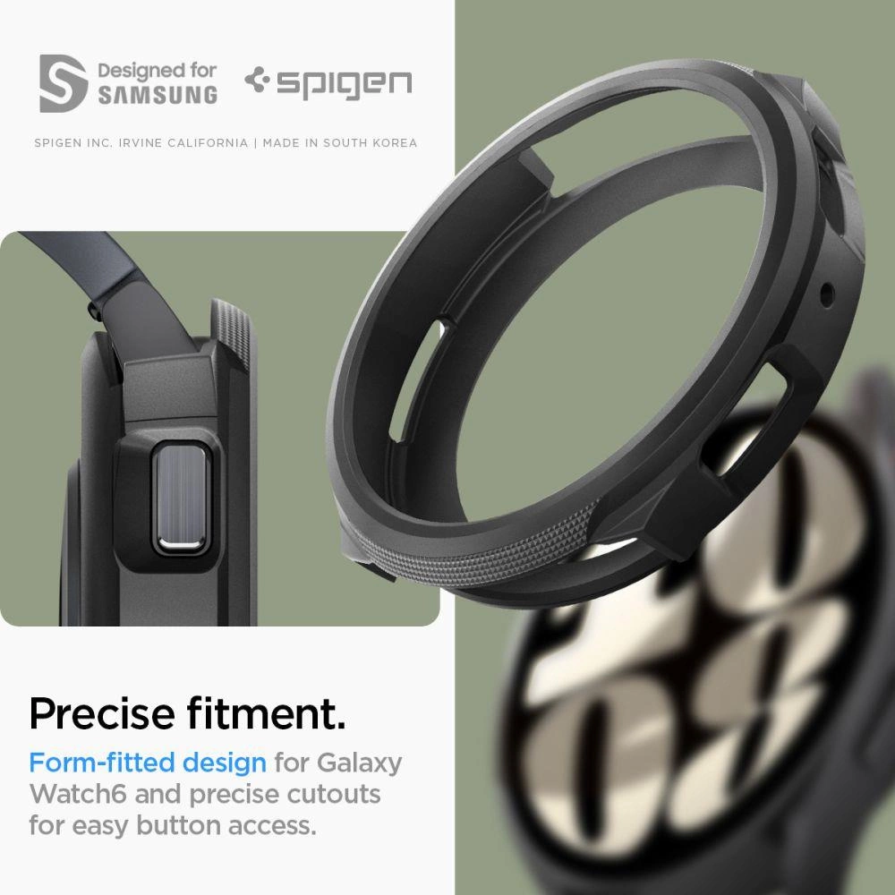 Spigen Liquid Air Case for Samsung Galaxy Watch 6 (44mm) - Matte Blackeng