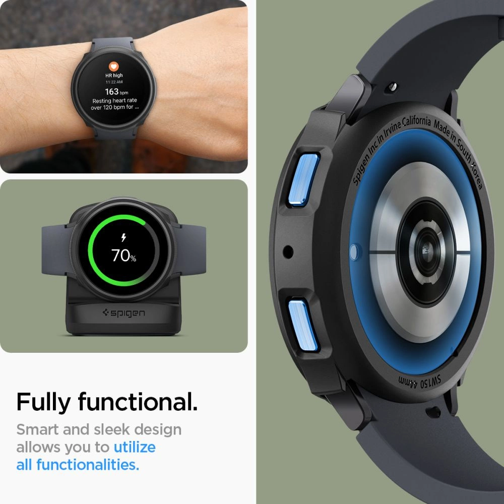 Spigen Liquid Air Case for Samsung Galaxy Watch 6 (44mm) - Matte Blackeng
