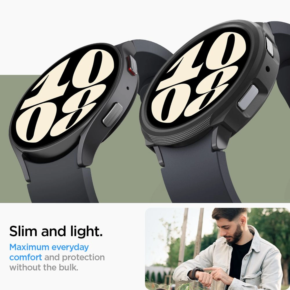 Spigen Liquid Air Case for Samsung Galaxy Watch 6 (44mm) - Matte Blackeng