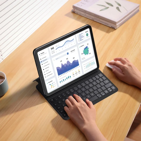 Baseus Brilliance Series keyboard case for iPad Pro 12.9'' (2022/2021/2020/2019) + USB-C cable - blackeng