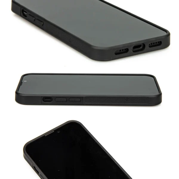 Bewood Unique Turquoise iPhone 13 Pro Wood and Resin Case - Turquoise Blackeng