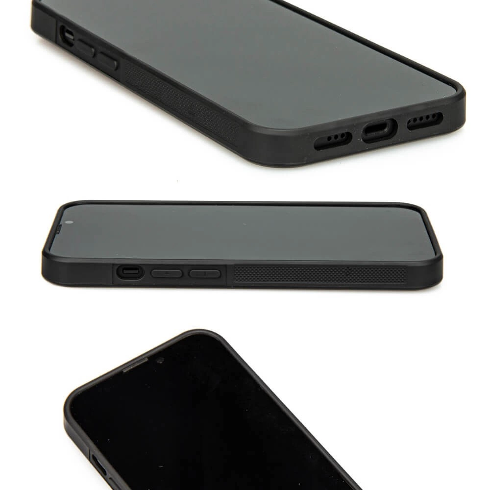 Bewood Unique Turquoise iPhone 13 Pro Wood and Resin Case - Turquoise Blackeng