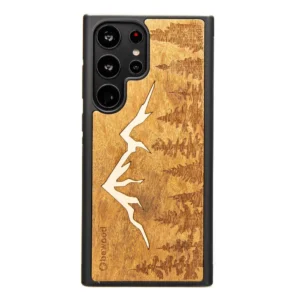 Wooden case for Samsung Galaxy S23 Ultra Bewood Mountains Imbuiaeng