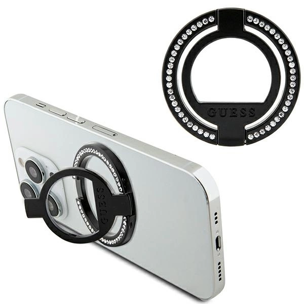 Guess MagSafe Ring stand GUMRSALDGK black/black Rhinestoneeng