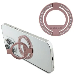 Guess MagSafe Ring stand GUMRSALDGP pink/pink Rhinestoneeng