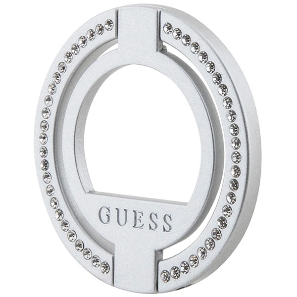 Guess MagSafe Ring Rhinestone holder - silvereng