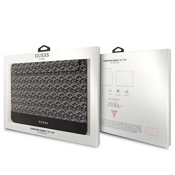 Guess GCube Stripes case for a 14" laptop - blackeng