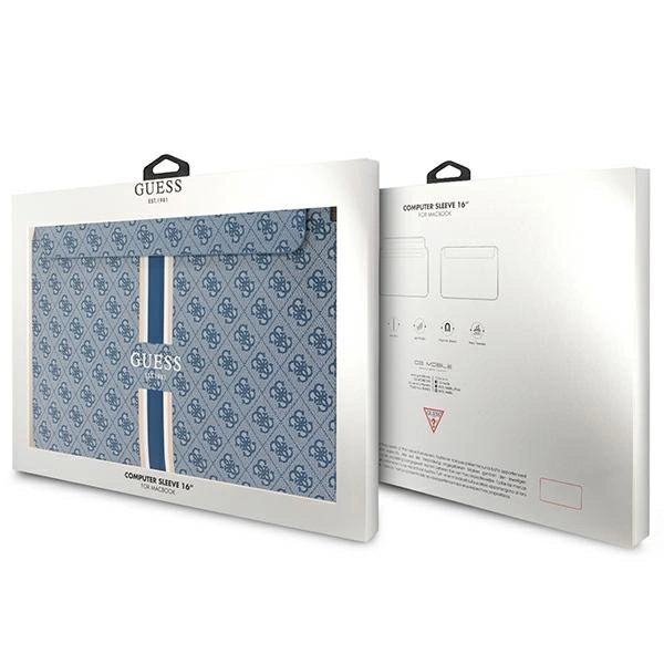 Guess 4G Printed Stripes cover for a 16" laptop - blueeng