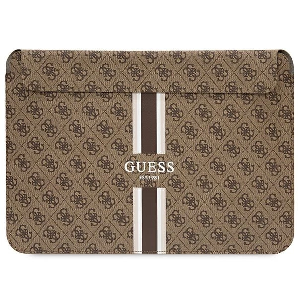 Guess 4G Printed Stripes cover for a 16" laptop - browneng