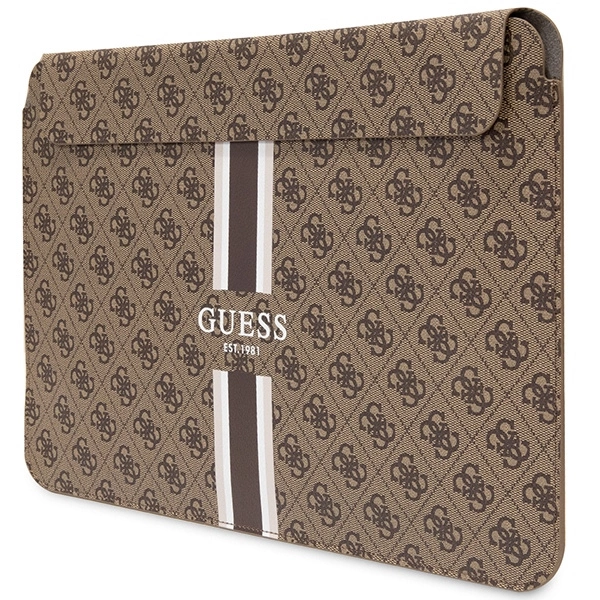 Guess 4G Printed Stripes cover for a 16" laptop - browneng