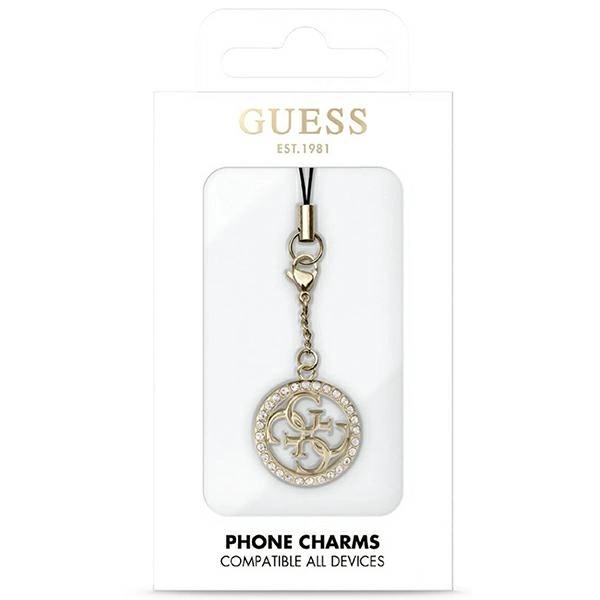 Guess case GUCPM4DRD Phone Strap 4G Rhinestone Charmeng