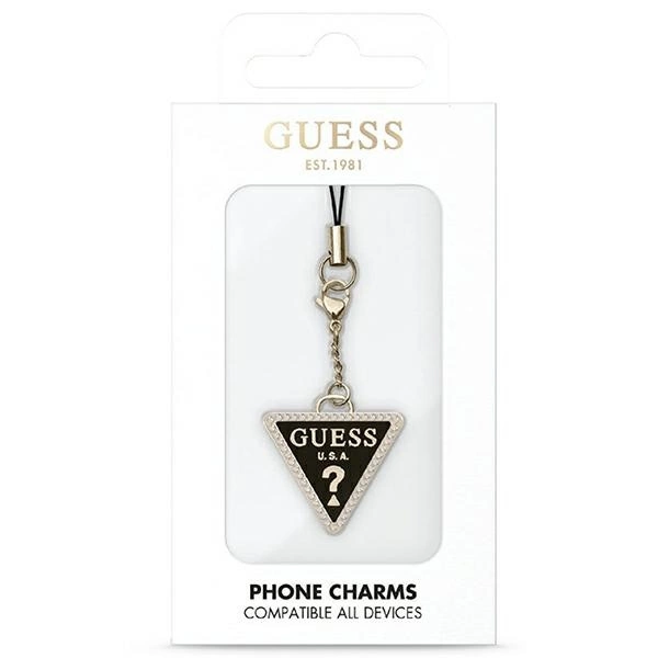 Guess case pendant GUCPMTDCK Phone Strap Triangle Diamond Charm with Rhinestoneseng