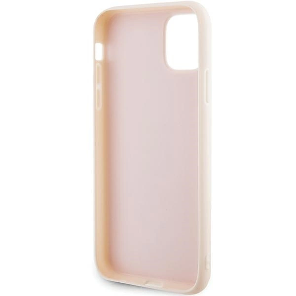Karl Lagerfeld KLHCN613DMBKCP iPhone 11 / Xr 6.1" pink/pink hardcase 3D Rubber Glitter Logoeng
