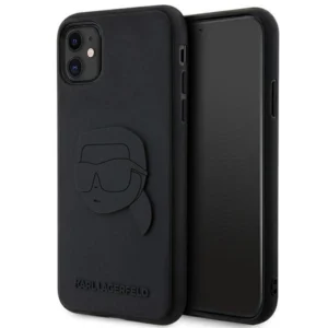 Karl Lagerfeld KLHCN613DRKNK iPhone 11 / Xr 6.1" black/black hardcase Rubber Karl Head 3Deng