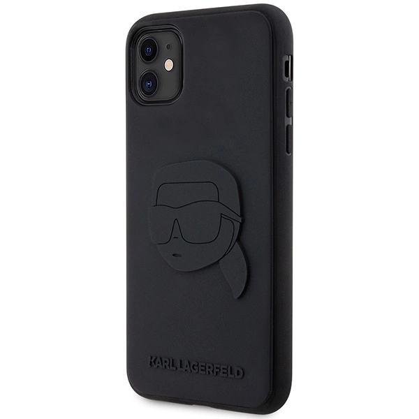 Karl Lagerfeld KLHCN613DRKNK iPhone 11 / Xr 6.1" black/black hardcase Rubber Karl Head 3Deng
