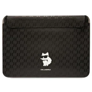 Karl Lagerfeld Saffiano Monogram Choupette case for a 14" laptop - blackeng