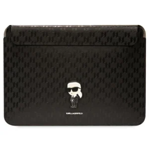 Karl Lagerfeld Saffiano Monogram Ikonik case for a 14" laptop - blackeng