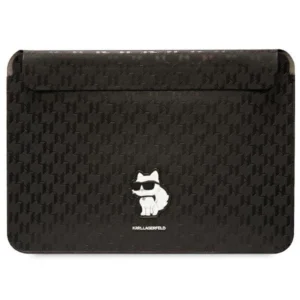 Karl Lagerfeld Saffiano Monogram Choupette case for a 16" laptop - blackeng