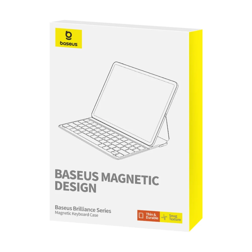 Baseus Brilliance Series keyboard case for iPad 10.2'' (2019/2020/2021) + USB-C cable - blackeng