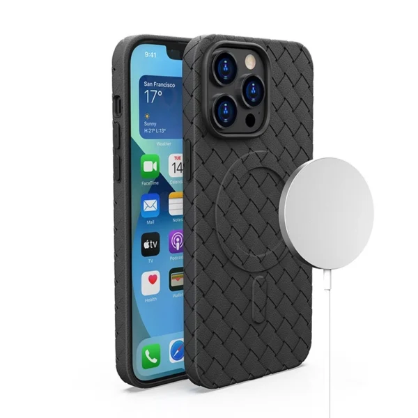 MagSafe Woven Case for iPhone 14 Pro - blackeng
