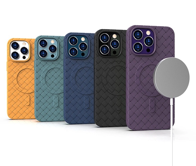 MagSafe Woven Case for iPhone 14 Pro - purpleeng