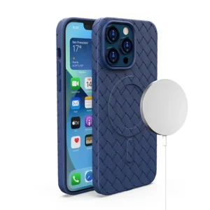 MagSafe Woven Case for iPhone 14 Pro Max - navy blueeng