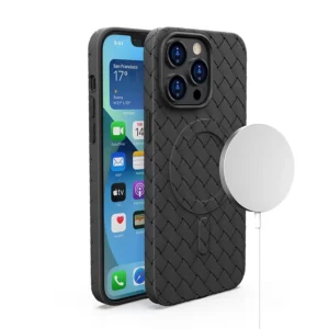 MagSafe Woven Case for iPhone 15 - blackeng